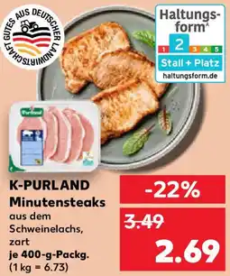 Kaufland K-PURLAND Minutensteaks Angebot