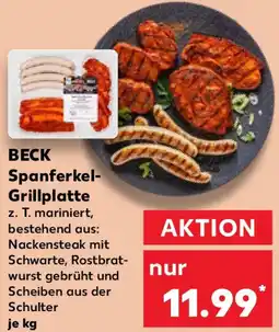 Kaufland BECK Spanferkel Grillplatte Angebot