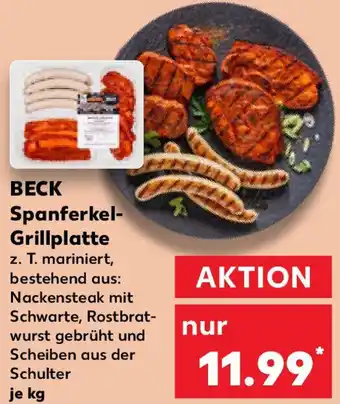 Kaufland BECK Spanferkel Grillplatte Angebot