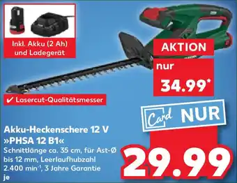 Kaufland PARKSIDE Akku-Heckenschere 12 V ,,PHSA 12 B1" Angebot