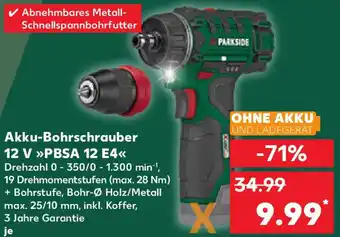 Kaufland PARKSIDE Akku-Bohrschrauber 12 V Angebot