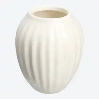 NKD Vase aus Keramik mit Rillen, ca. Ø 8x10cm Angebot