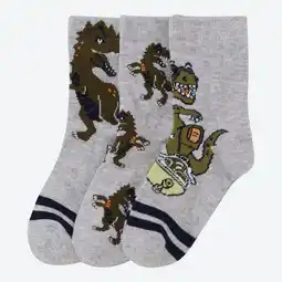 NKD Kinder-Jungen-Socken mit Dino-Design, 3er-Pack Angebot
