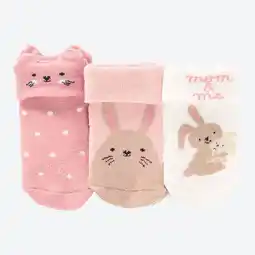 NKD Baby-Newborn-Frotteesocken mit Häschenmusterung, 3er-Pack Angebot
