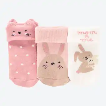 NKD Baby-Newborn-Frotteesocken mit Häschenmusterung, 3er-Pack Angebot