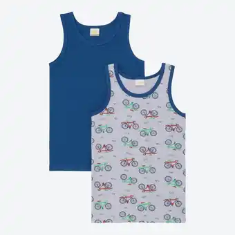 NKD Kinder-Jungen-Unterhemd mit Muster, 2er-Pack Angebot