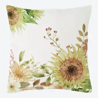 NKD Dekokissenhülle mit Sonnenblumen-Muster, ca. 40x40cm Angebot