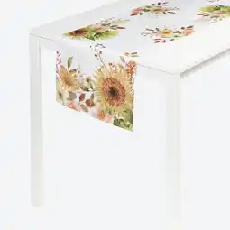 NKD Tischläufer mit Sonnenblumenmuster, ca. 40x140cm Angebot