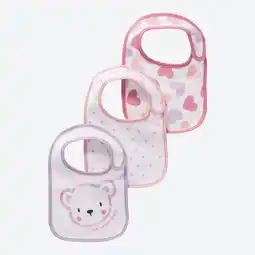 NKD Baby-Mädchen-Lätzchen mit Bär, 3-teilig Angebot