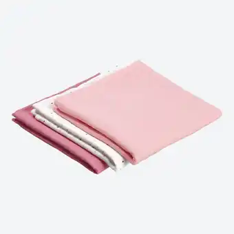 NKD Baby-Newborn-Mädchen-Mullwindel-Set aus Baumwolle, 3-teilig Angebot