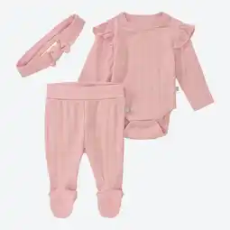 NKD Baby-Newborn-Mädchen-Set mit Ajour, 3-teilig Angebot