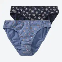 NKD Damen-Minislip mit Blumenmuster, 2er-Pack Angebot