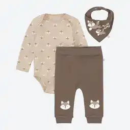 NKD Baby-Newborn-Jungen-Set mit Fuchs-Motiv, 3-teilig Angebot