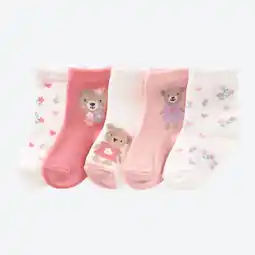 NKD Baby-Mädchen-Socken mit Bärchenmuster, 5er-Pack Angebot