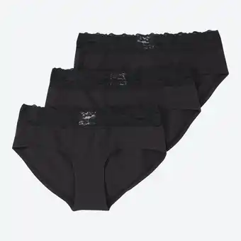 NKD Damen-Pantys mit Spitzenkante, 3er-Pack Angebot