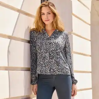 NKD Damen-Satin-Bluse mit Knopfleiste Angebot