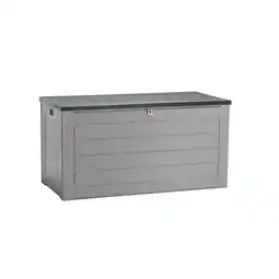toom Baumarkt Kissenbox 'Molly L' Kunststoff grau/schwarz 146 x 75 x 71 cm 680 Liter Angebot