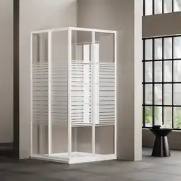 toom Baumarkt Eckeinstieg 'Meike' weiß 73-88 x 180 cm Angebot