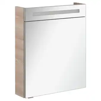 toom Baumarkt Fackelmann LED-Spiegelschrank 'B.Clever' braun 60 x 70,6 x 15,8 cm Angebot