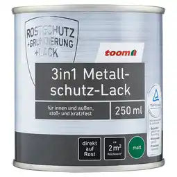 toom Baumarkt toom 3in1 Metallschutzlack grau matt 250 ml Angebot