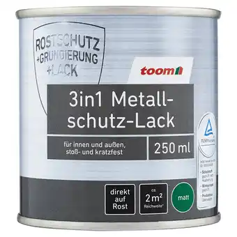 toom Baumarkt toom 3in1 Metallschutzlack grau matt 250 ml Angebot