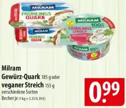 Famila Nord Ost Milram Gewürz-Quark oder veganer Streich Angebot