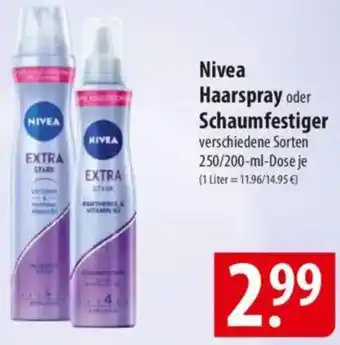 Famila Nord Ost Nivea Haarspray oder Schaumfestiger Angebot