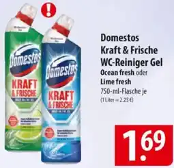 Famila Nord Ost Domestos Kraft & Frische WC-Reiniger Gel Angebot