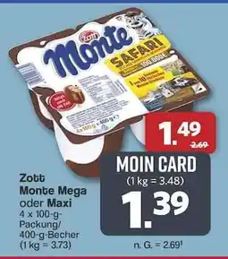 Famila Nord Ost Zott Monte Mega oder Maxi Angebot