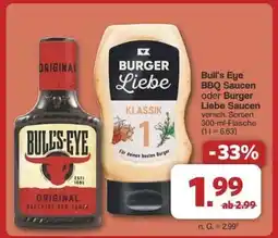 Famila Nord Ost Bull's Eye BBQ Saucen oder Burger Liebe Saucen Angebot