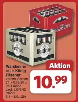 Famila Nord Ost Warsteiner oder König Pilsener Angebot