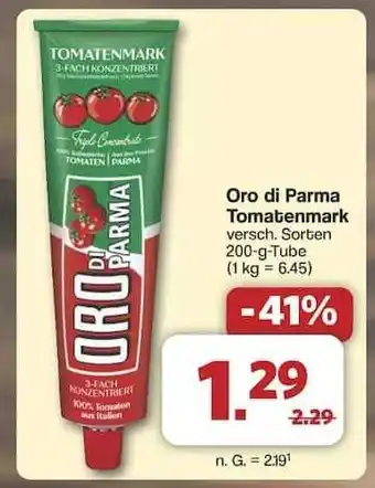 Famila Nord Ost ORO DI PARMA Tomatenmark Angebot