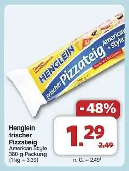 Famila Nord Ost Henglein Frischer Pizzateig Angebot