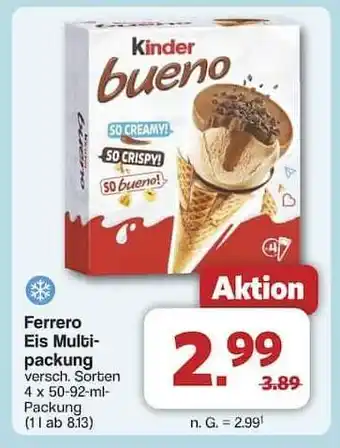 Famila Nord Ost Ferrero Eis Multipackung Angebot