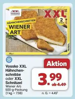 Famila Nord Ost Vossko XXL Hähnchenschnitte oder XXL Schnitzel Wiener Art Angebot