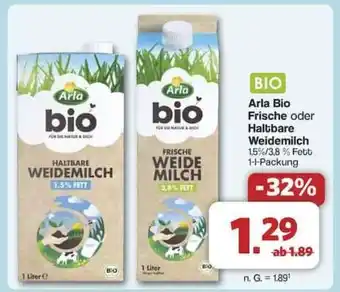 Famila Nord Ost Arla Bio Frische oder Haltbare Weidemilch Angebot