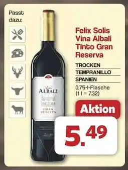 Famila Nord Ost Felix Solis Vina Albali Tinto Gran Reserva Angebot