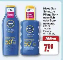 Famila Nord Ost Nivea Sun Schutz & Pflege Sonnenmilch oder Sonnenspray Angebot