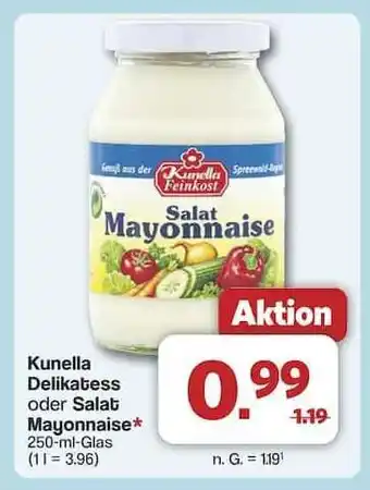 Famila Nord Ost Kunella Delikatess oder Salat Mayonnaise Angebot