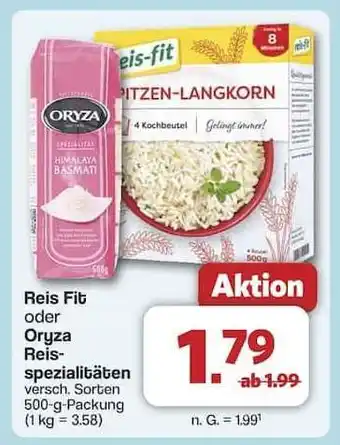 Famila Nord Ost Reis Fit oder Oryza Reisspezialitäten Angebot