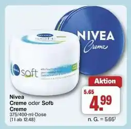 Famila Nord Ost Nivea Creme oder Soft Creme Angebot