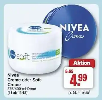 Famila Nord Ost Nivea Creme oder Soft Creme Angebot