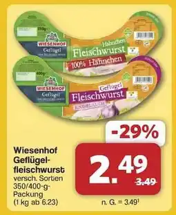 Famila Nord Ost Wiesenhof Geflügelfleischwurst Angebot