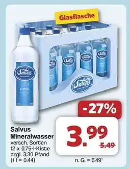 Famila Nord Ost Salvus Mineralwasser Angebot