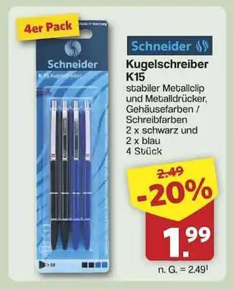 Famila Nord Ost Schneider Kugelschreiber K15 Angebot