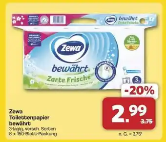 Famila Nord Ost Zewa Toilettenpapier bewährt Angebot