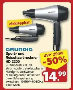 Famila Nord Ost Grundig Sport- und Reisehaartrockner HD 2200 Angebot