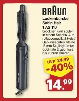 Famila Nord Ost BRAUN Lockenbürste Satin Hair 1 AS 110 Angebot