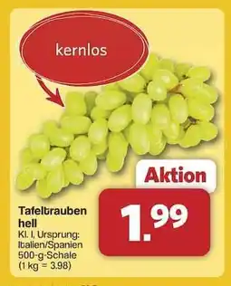 Famila Nord Ost Tafeltrauben hell Angebot