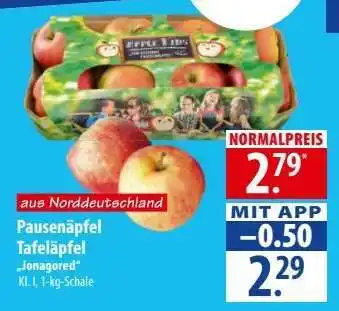Famila Nord Ost Pausenäpfel Tafeläpfel „Jonagored“ Angebot